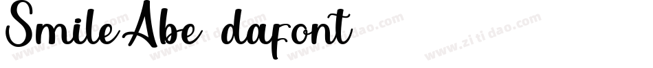 Smile Abe (dafont)字体转换